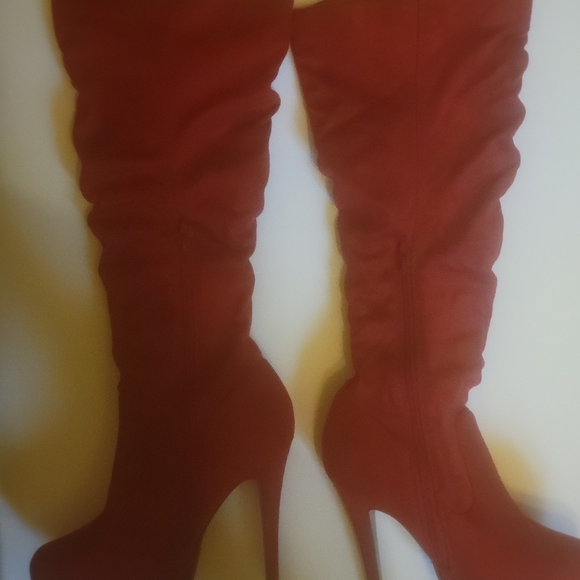 HEART IN D seude boots sz 7.5 - Picture 3 of 7